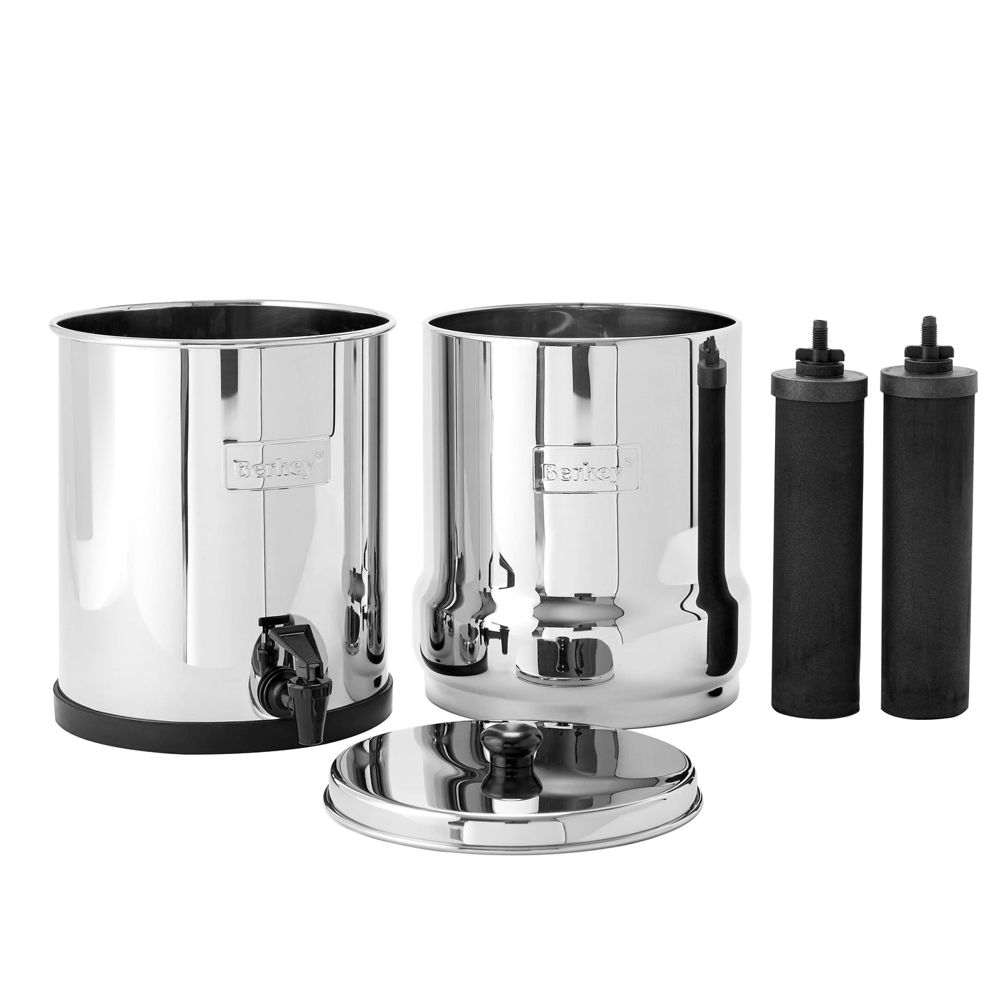 BERKEY SYSTEMS Fontaine berkey filtration Big Berkey® 8.5 litres - 2 filtres Black Berkey® - Ref BK4X2-BB