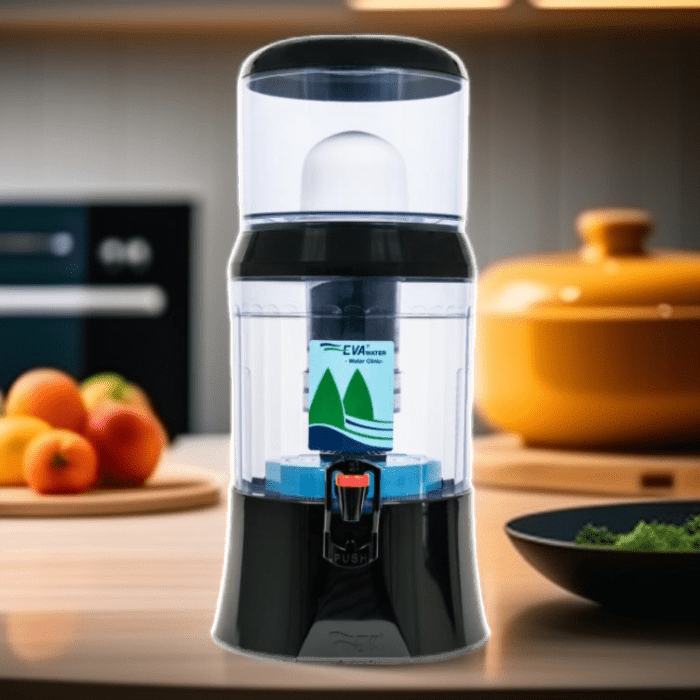 EVA UNITED LTD fontaine à eau eva Fontaine a eau filtrante EVA plc, 7 litres - noire - sans système magnétique