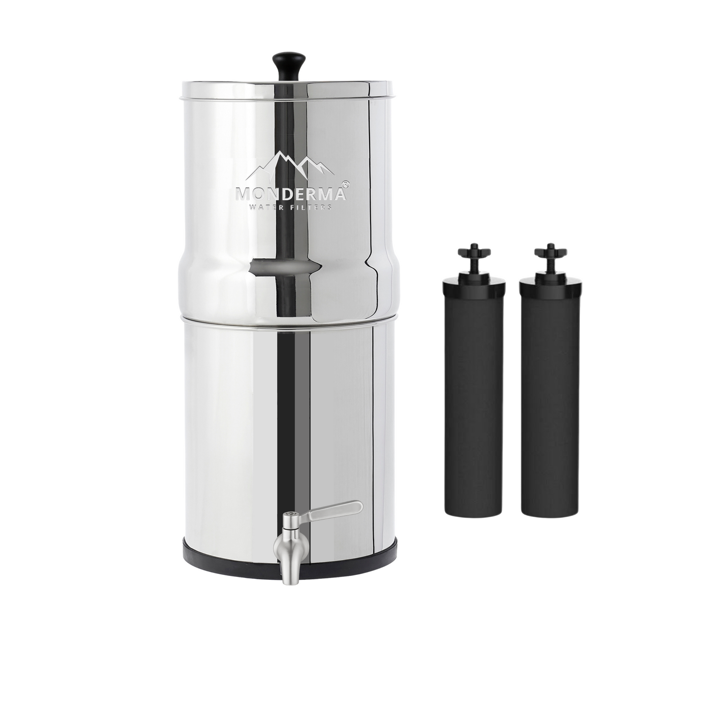 Monderma waterfilters fontaine monderma Fontaine Monderma Big 8.5L - 2 cartouches Black filters