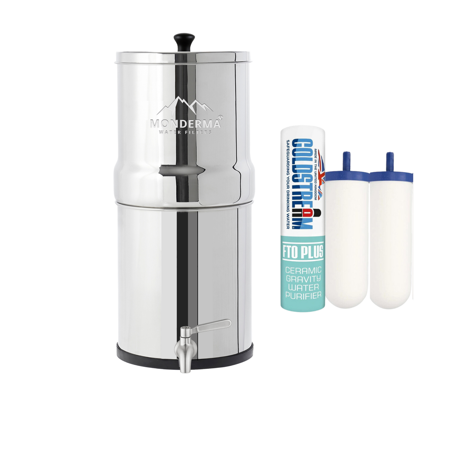 Monderma waterfilters fontaine monderma Fontaine Monderma Big 8.5L - 2 filtres FTO+