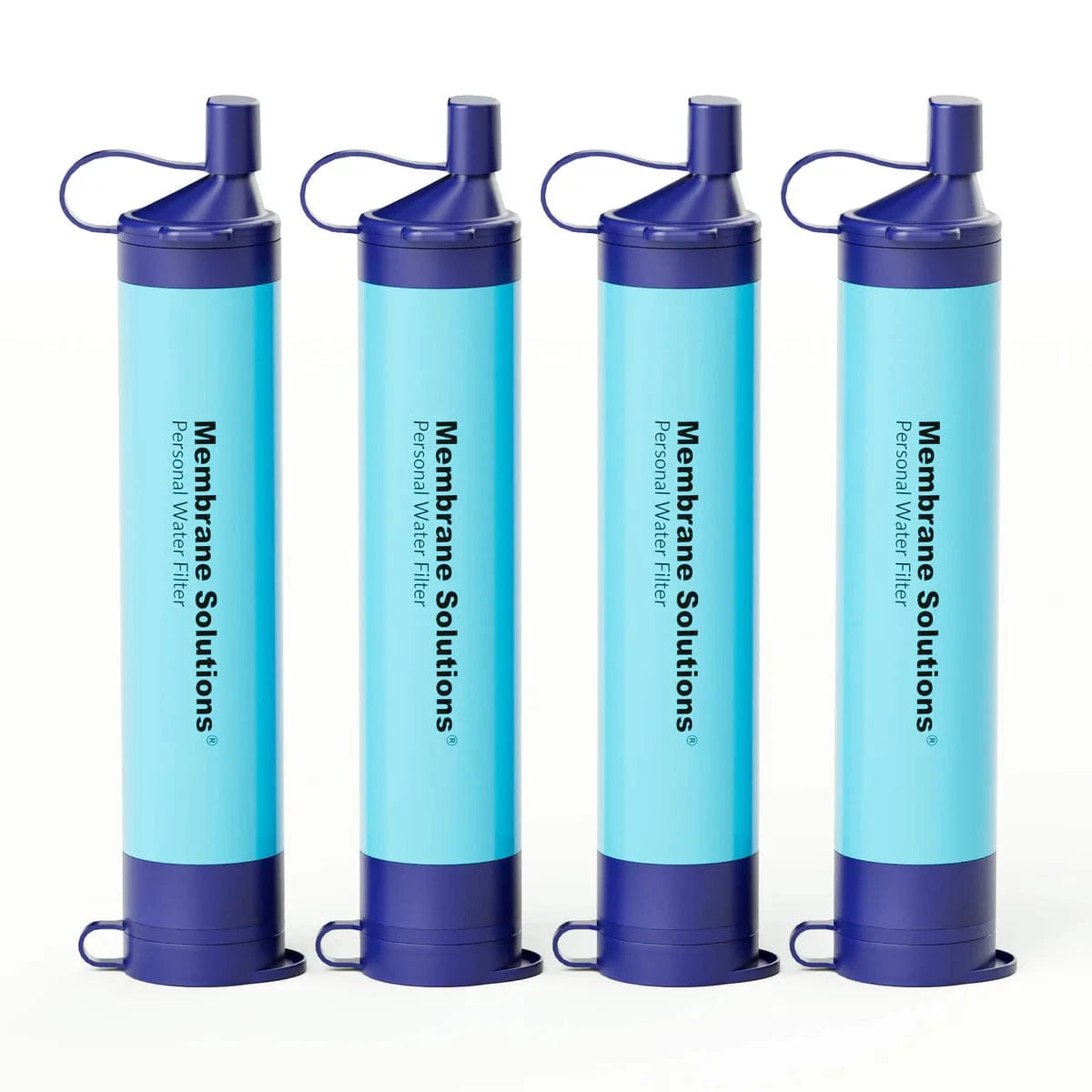Monderma waterfilters Paille filtrante Pack de 4 Paille filtrante, lot de 4 à 200 unités, toute situation, Membrane solutions, débit 500ml par minute