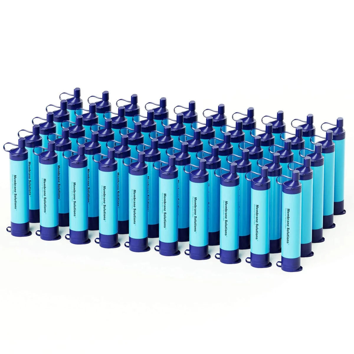 Monderma waterfilters Paille filtrante Pack de 50 Paille filtrante, lot de 4 à 200 unités, toute situation, Membrane solutions, débit 500ml par minute