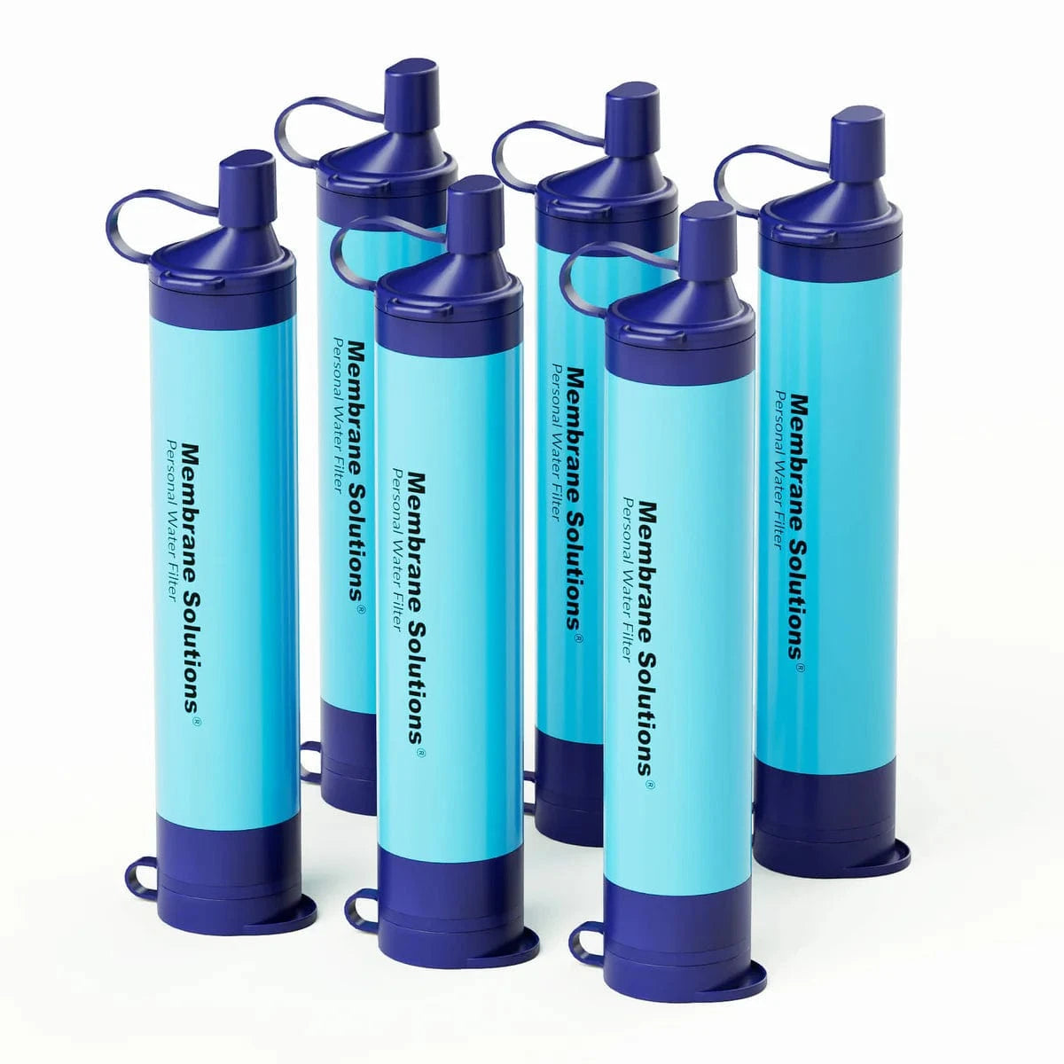 Monderma waterfilters Paille filtrante Pack de 6 Paille filtrante, lot de 4 à 200 unités, toute situation, Membrane solutions, débit 500ml par minute
