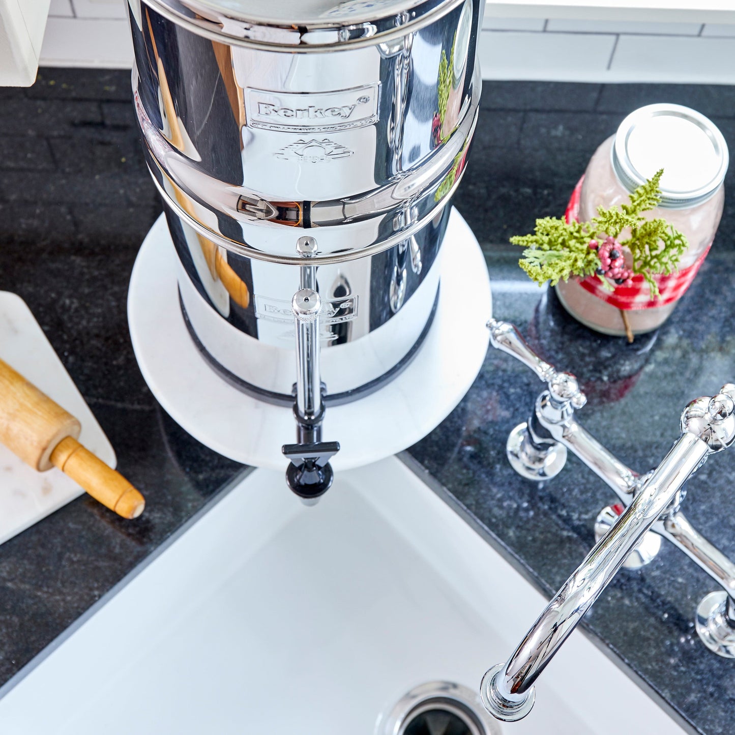 BERKEY SYSTEMS Fontaine berkey filtration Fontaine à eau Travel Berkey® 5.6 litres - 2 filtres Black Berkey® - BT2X2-BB