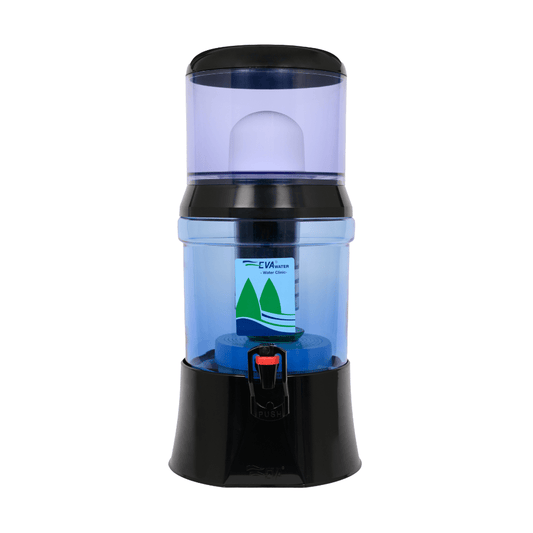 EVA UNITED LTD fontaine à eau eva Copie de Fontaine a eau filtrante EVA bep - noire - cuve en verre, 7 litres - avec système magnétique