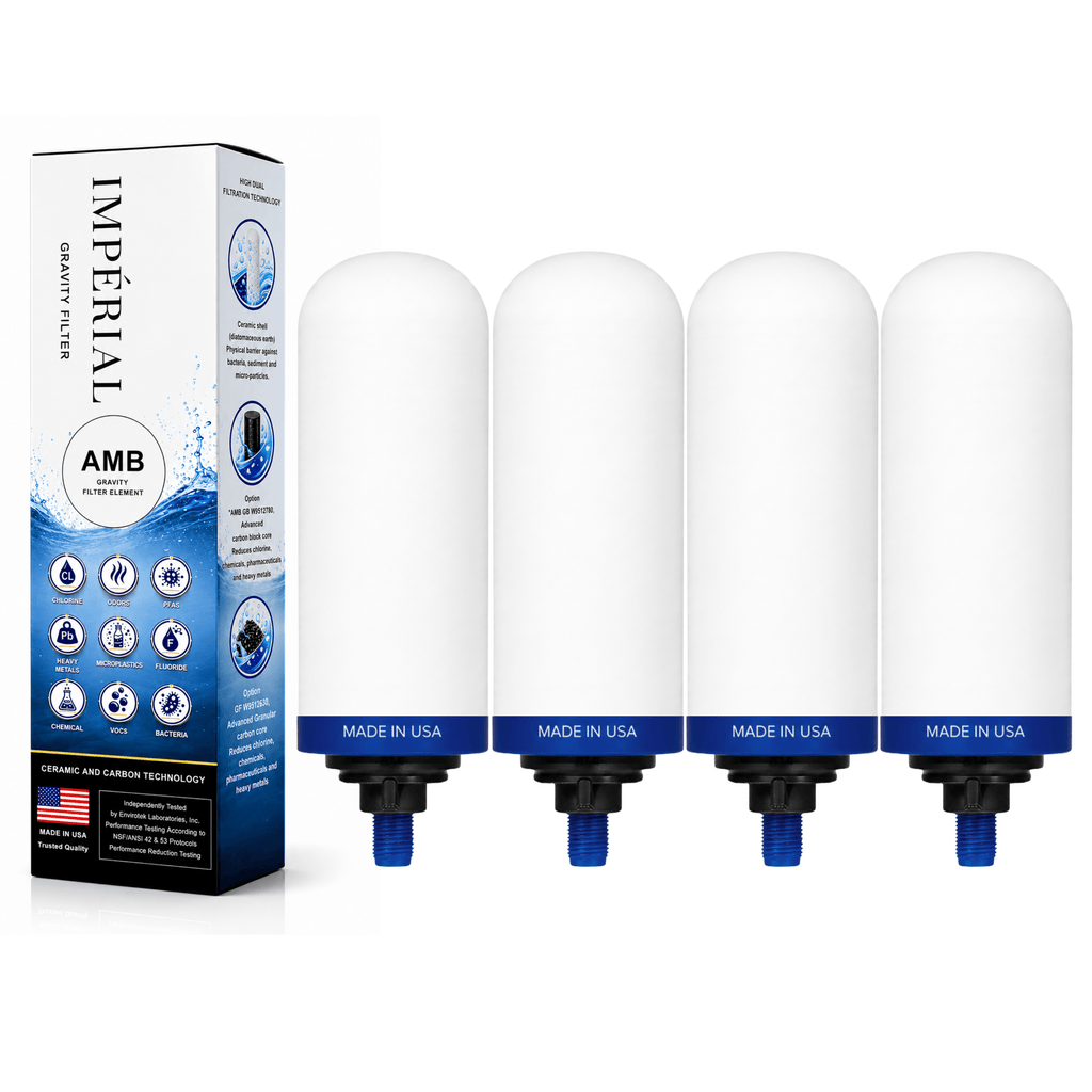 Filtre Monderma Imperial AMB™ | Technologie Céramique + Carbon Block | 24 Mois/12 000 Litres