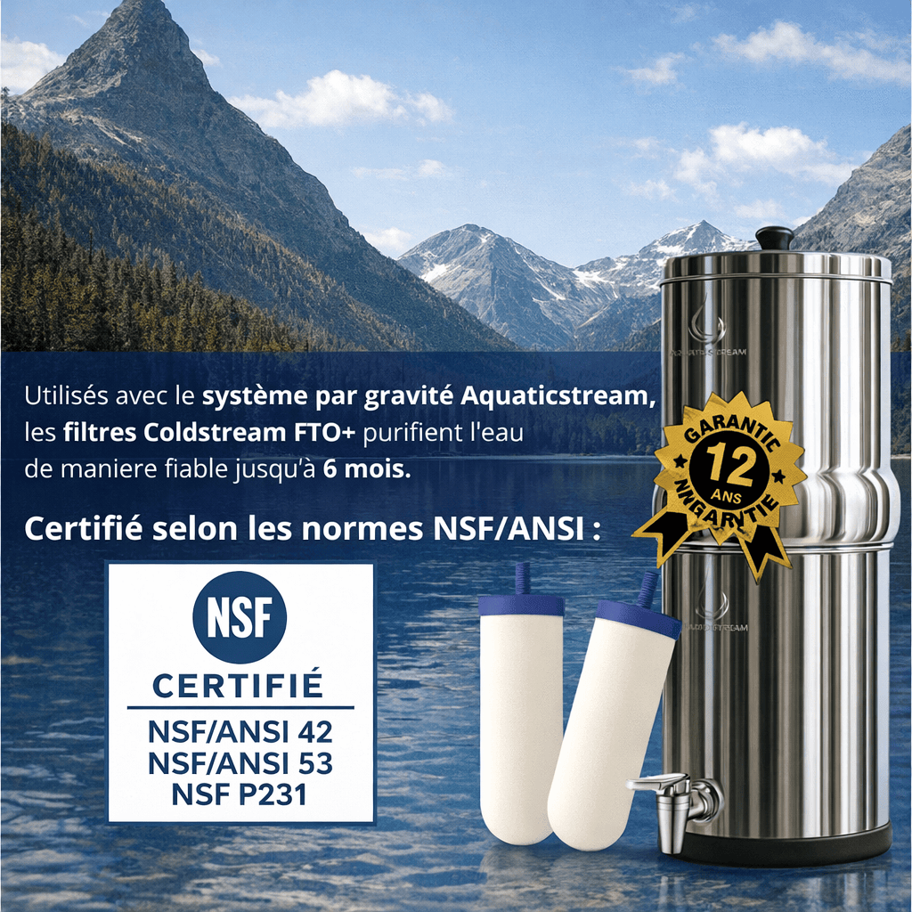 Aquaticstream Schwerkraftbrunnen Aquaticstream 8,5 l Schwerkraftfiltrationssystem – inklusive 2 FTO+-Filter, 1 Edelstahlsockel, 1 Wasserhahn mit Sicht (Kopie)