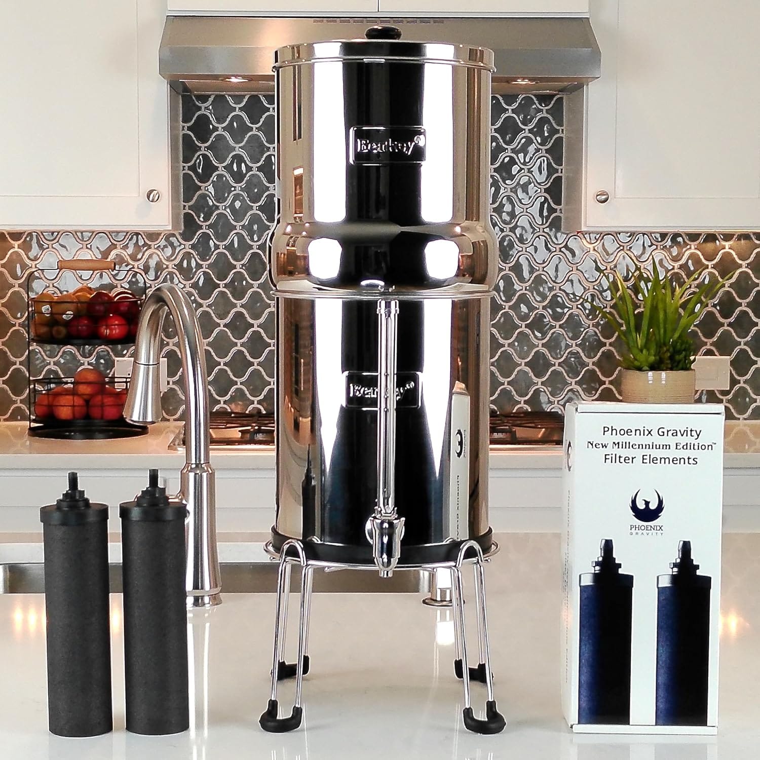 BERKEY SYSTEMS Filtres charbon phoenix Berkey Phoenix Gravity New Millennium Edition 4 Filters Elements