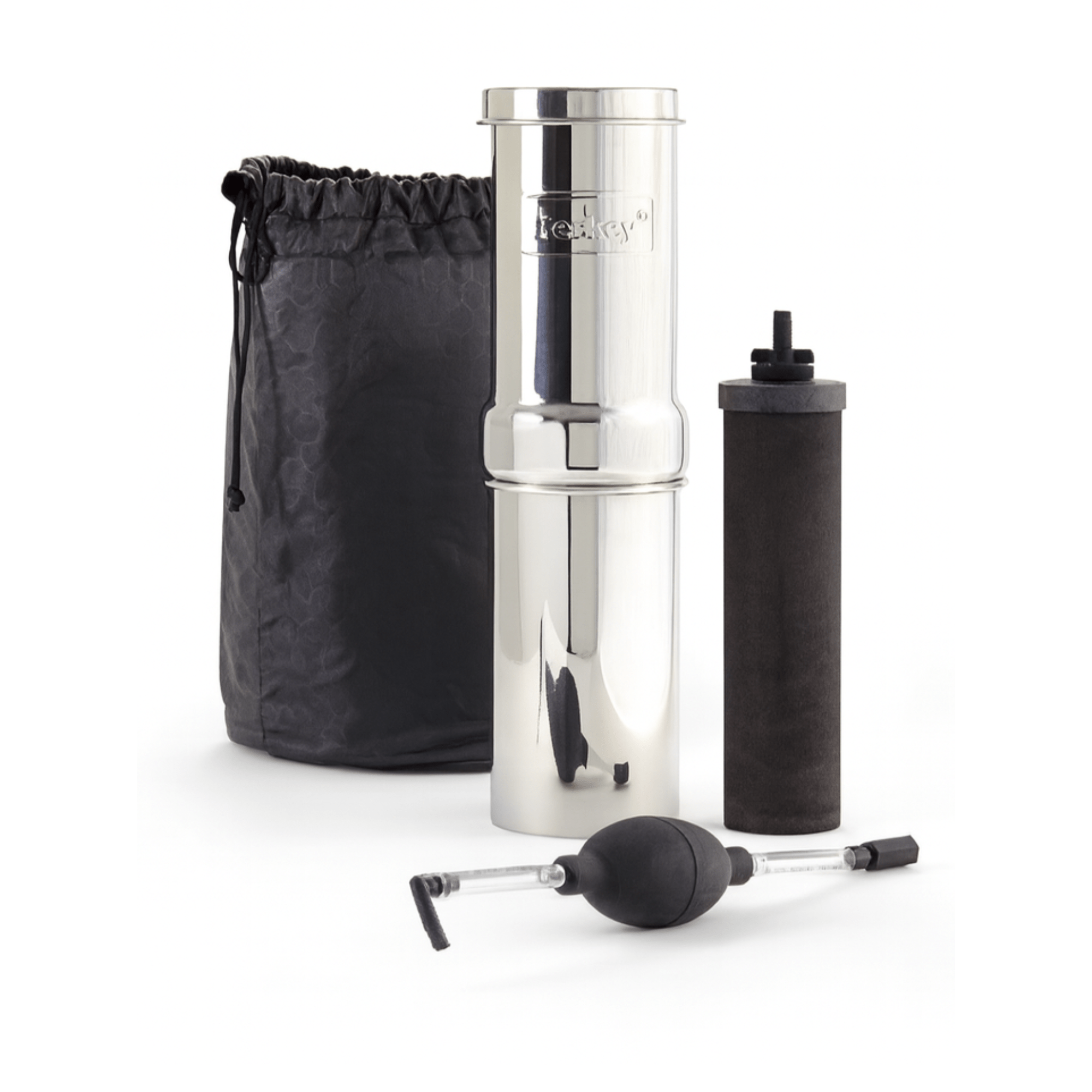 BERKEY SYSTEMS Fontaine berkey filtration Berkey® 0.95 litres - une pompe d'amorçage - un sac de voyage offert