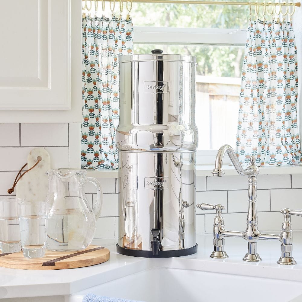 BERKEY SYSTEMS Fontaine berkey filtration Crown Berkey® 22.7 litres| 2 filtres Black Berkey® - Ref CRN8X2-BB