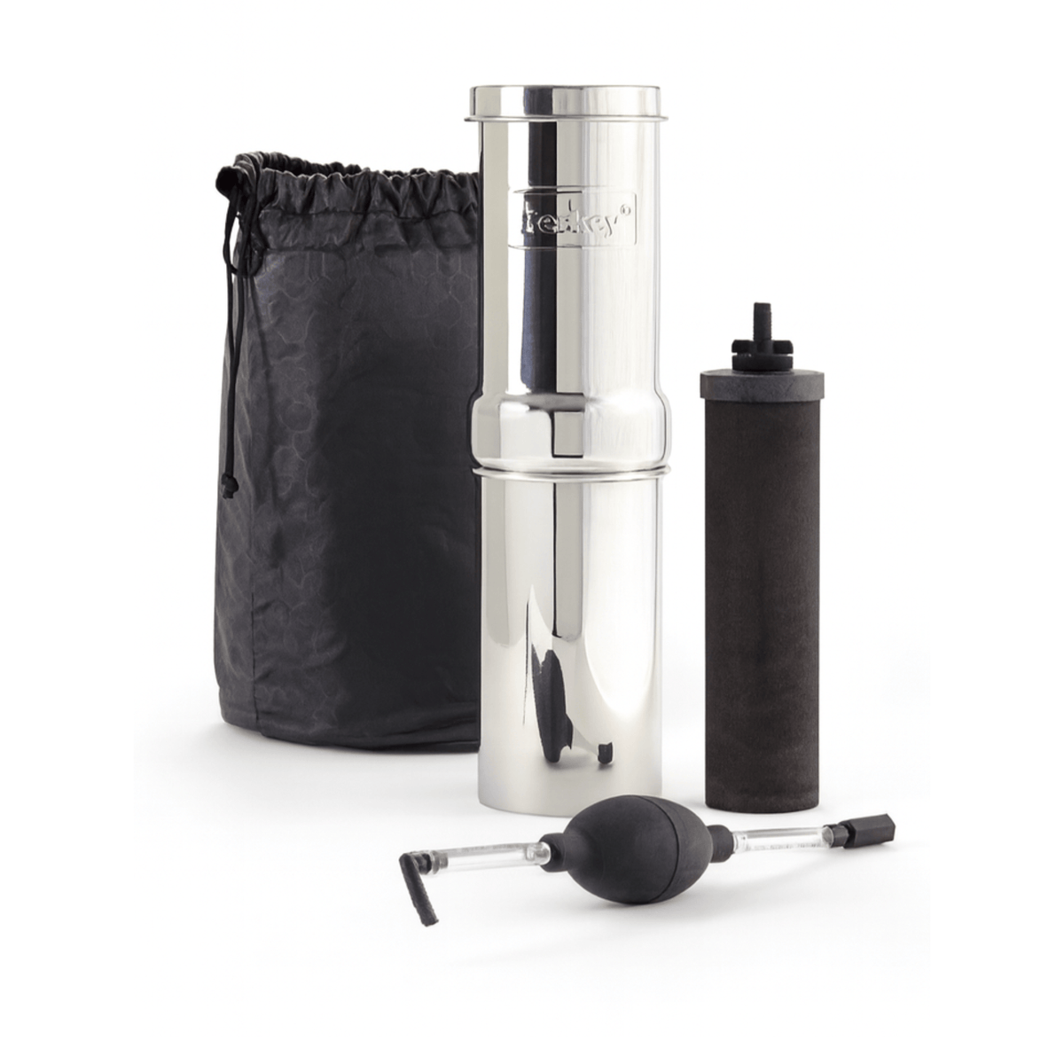 BERKEY SYSTEMS Fontaine berkey filtration Pack Go Berkey 0,95 L – Pompe, et sac