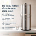 BERKEY SYSTEMS Fontaine berkey filtration Royal Berkey 12,3 L – 2 filtres Black Berkey