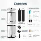 BERKEY SYSTEMS Fontaine berkey filtration Royal Berkey 12,3 L – 2 filtres Black Berkey