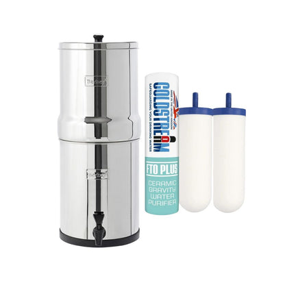 Travel Berkey® 5.6 liters | Sold with FTO filters+ Coldstream