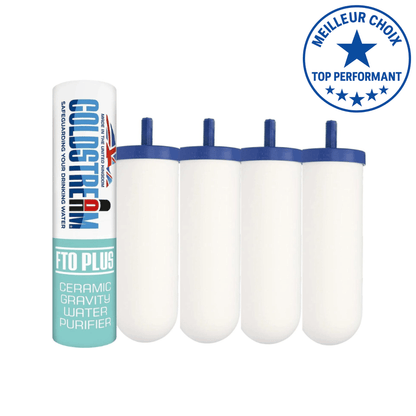 COLDSTREAM Coldstream filtres FTO+ 4 Filtres FTO+, compatible: british Berkefeld, Berkey, Weeplow, ProOne