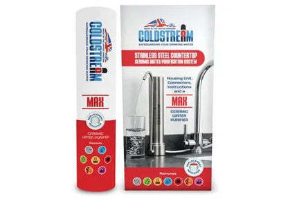COLDSTREAM Coldstream filtres Système de filtration d'eau sur comptoir en acier inoxydable. CA564