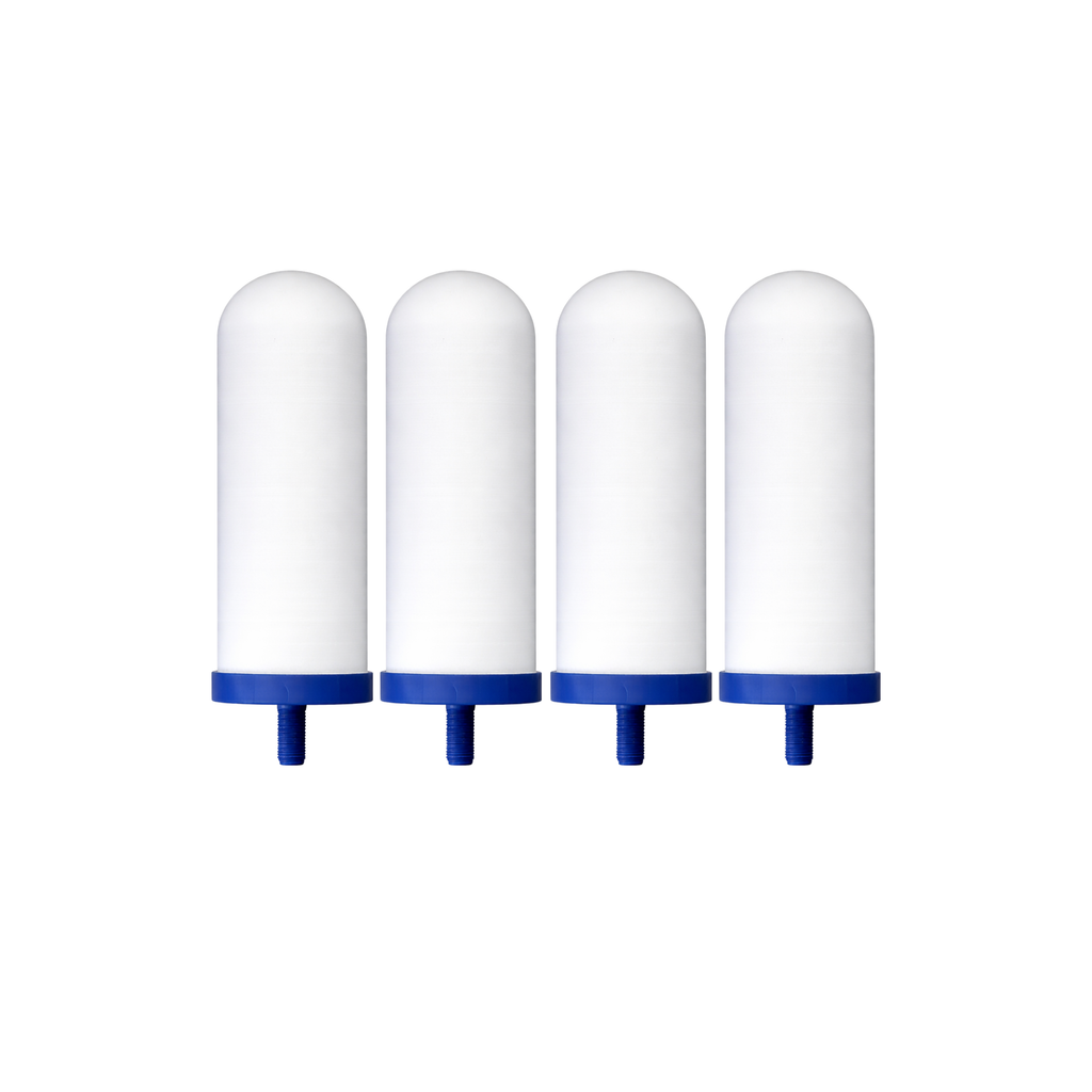 Filtri per l'acqua COLDSTREAM Set di 4 filtri in ceramica FTO+ - Compatibili con Berkey, British Berkefeld, ProOne