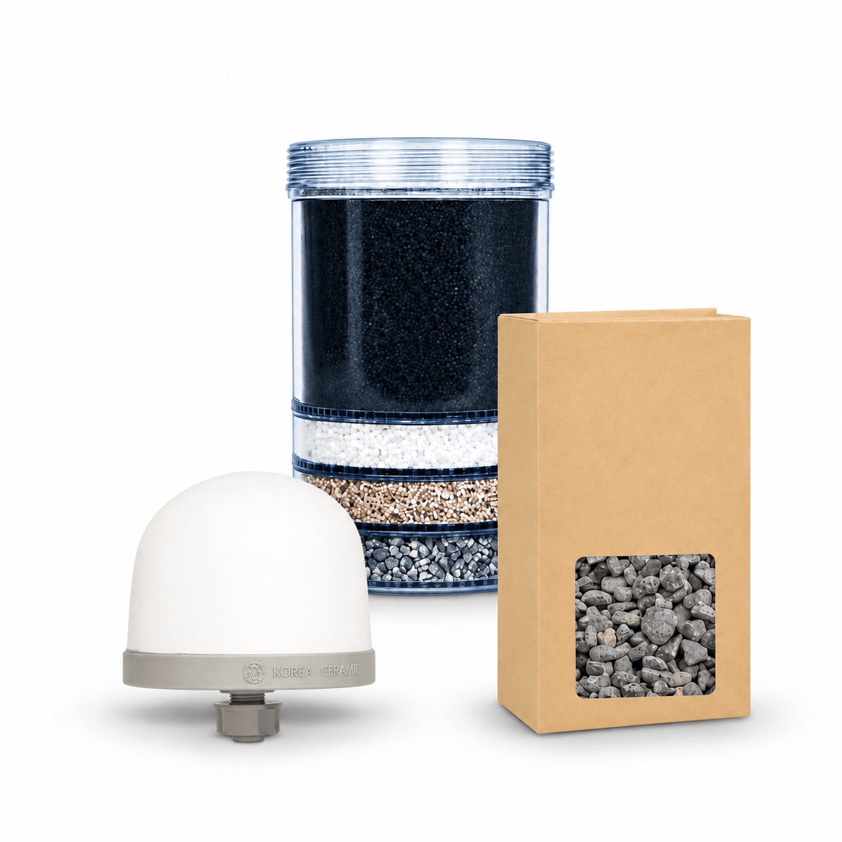 EVA UNITED LTD Cartouches filtres Pack filtration EVA – Ultimate, céramique classique et minéraux