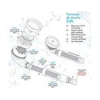 EVA UNITED LTD douche Eva Pommeau de douche filtrant EVA, adoucit l'eau