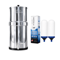 Monderma Fontaine filtrante gravitaire Monderma Fontaine Travel 5.6L inox - 2 filtres Impérial AMB | 12 mois de filtration