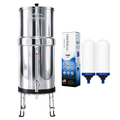 Monderma Fontaine filtrante gravitaire Monderma Fontaine Travel 5.6L inox | Pack premium | 2 filtres Impérial AMB | 12 mois de filtration