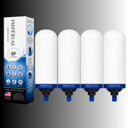 Monderma Recharge filtration pour fontaine à gravité Filtre Monderma Imperial GF™ | Double Action Céramique & Charbon Actif Granulaire |24 mois/12 000 Litres