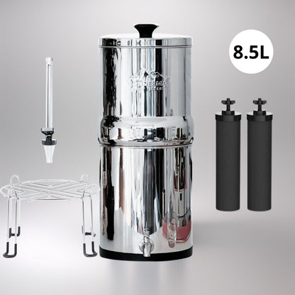 Monderma water filters fontaine monderma Fontaine à eau Monderma Max Big 8.5L - inclus 2 filtres black filters, 1 base inox, 1 robinet avec vue