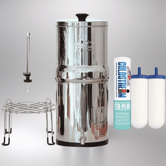 Monderma water filters fontaine monderma Fontaine à eau Monderma Max Big 8.5L - inclus filtres 2 FTO+, 1 base inox, 1 robinet avec vue