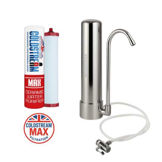 Monderma waterfilters filtration sur comptoir Monderma – Filtration sur Comptoir avec Cartouche CTO MAX de Coldstream