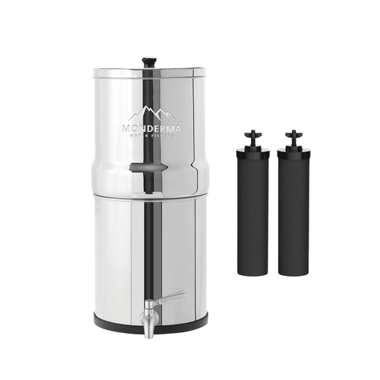 Monderma waterfilters fontaine monderma Fontaine à eau Monderma travel 5.6L - 2 cartouches Black filters