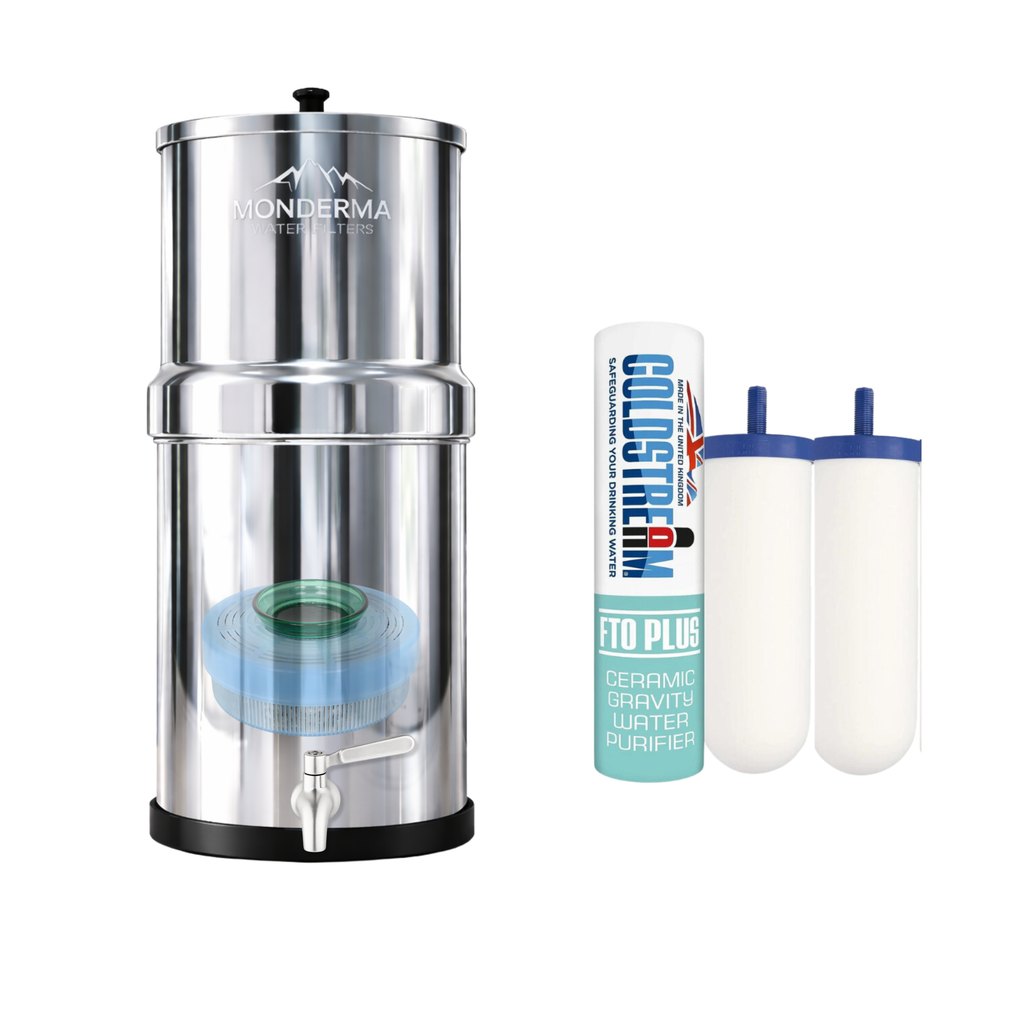 Monderma waterfilters fontaine monderma Fontaine Monderma Big 8.5L - 2 filtres FTO+ avec kit de magnétisation Eva
