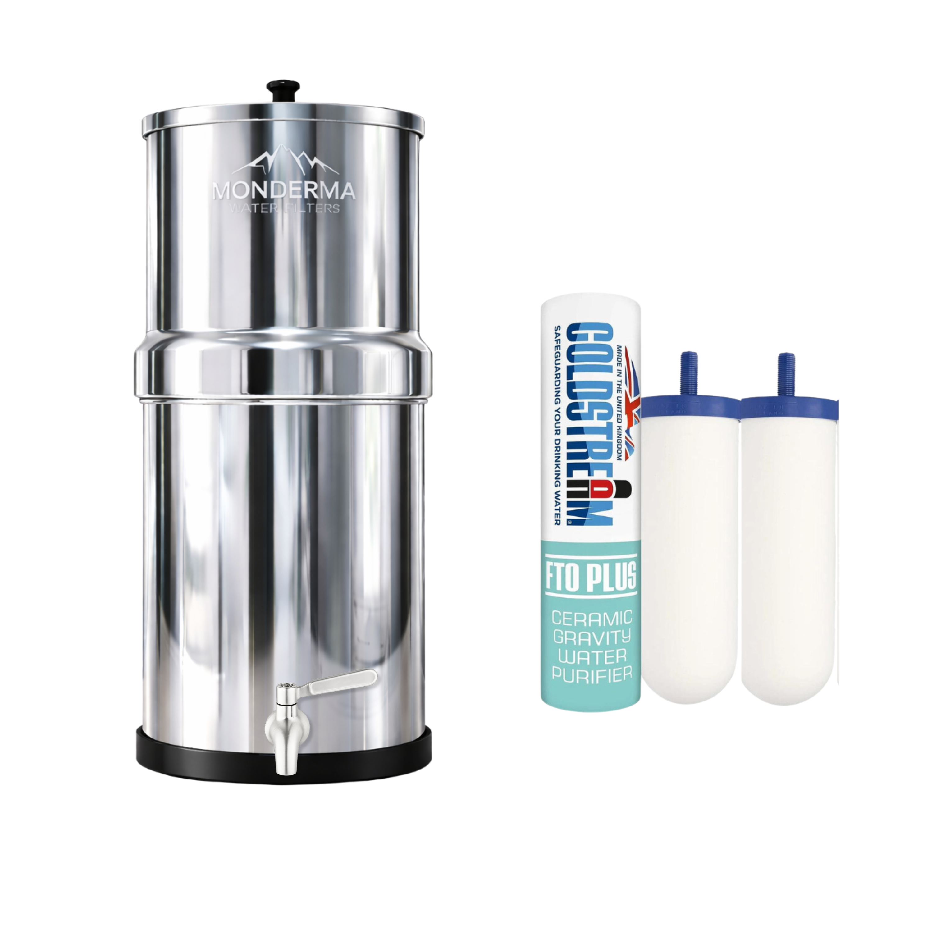Monderma waterfilters fontaine monderma Fontaine Monderma Big 8.5L - 2 filtres FTO+