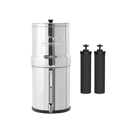 Monderma waterfilters fontaine monderma Fontaine Monderma Max Big 8.5L - inclus 2 filtres black filters, 1 robinet avec vue