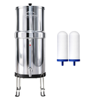 Monderma waterfilters fontaine monderma Fontaine Monderma Max Big 8.5L - inclus filtres 2 FTO+, 1 base inox, 1 robinet avec vue