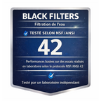 Monderma waterfilters fontaine monderma Fontaine Monderma Max travel 5.6L - inclus 2 filtres black filters, 1 robinet avec vue
