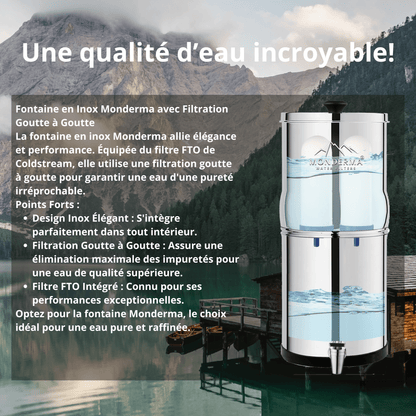 Monderma waterfilters fontaine monderma Fontaine Monderma travel 5.6L - 2 filtres FTO+ coldstream