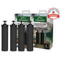 Monderma waterfilters Monderma éléments de filtration Monderma Black filters - 4 cartouches filtration MD-black-filter-, 24 mois, compatibles cuves berkey, weeplow, bekerfeld