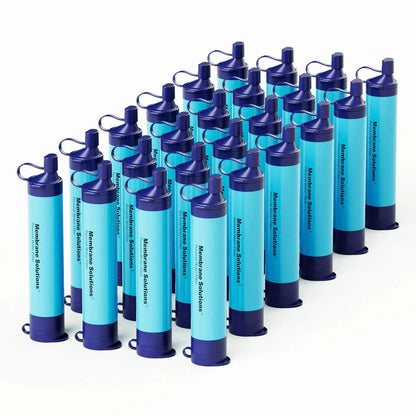 Monderma waterfilters Paille filtrante Pack de 24 Paille filtrante, lot de 4 à 200 unités, toute situation, Membrane solutions, débit 500ml par minute