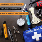 Filtros de agua Monderma Pajita filtrante Pajita filtrante, para todas las situaciones, 5000 l de agua pura, caudal 500 ml por minuto