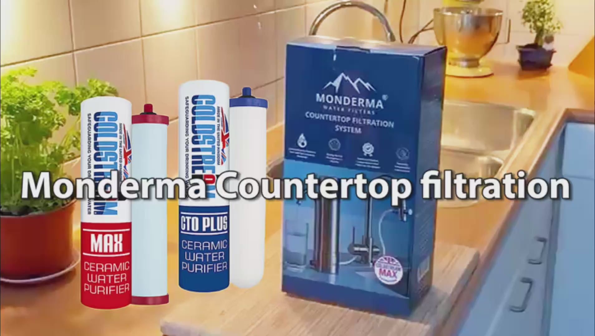Monderma – Filtration sur Comptoir avec Cartouche CTO MAX de Coldstream