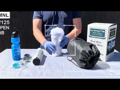 Go Berkey® Kit & Black Berkey® Primer 1 Qt. 0.95 liters - Ref Gobk -Kit