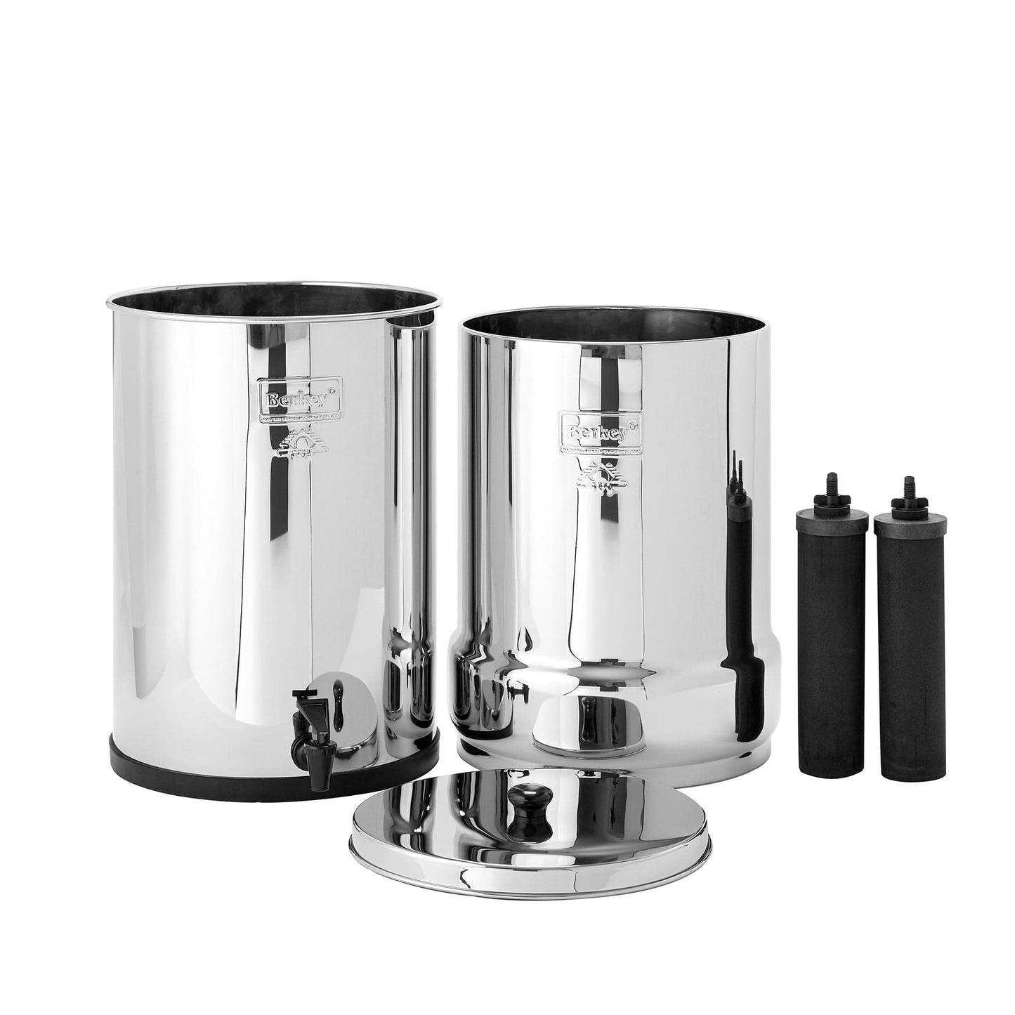 BERKEY SYSTEMS Fontaine berkey filtration Fontaine à eau Crown Berkey® 22.7 litres - 2 filtres Black Berkey® - Ref CRN8X2-BB