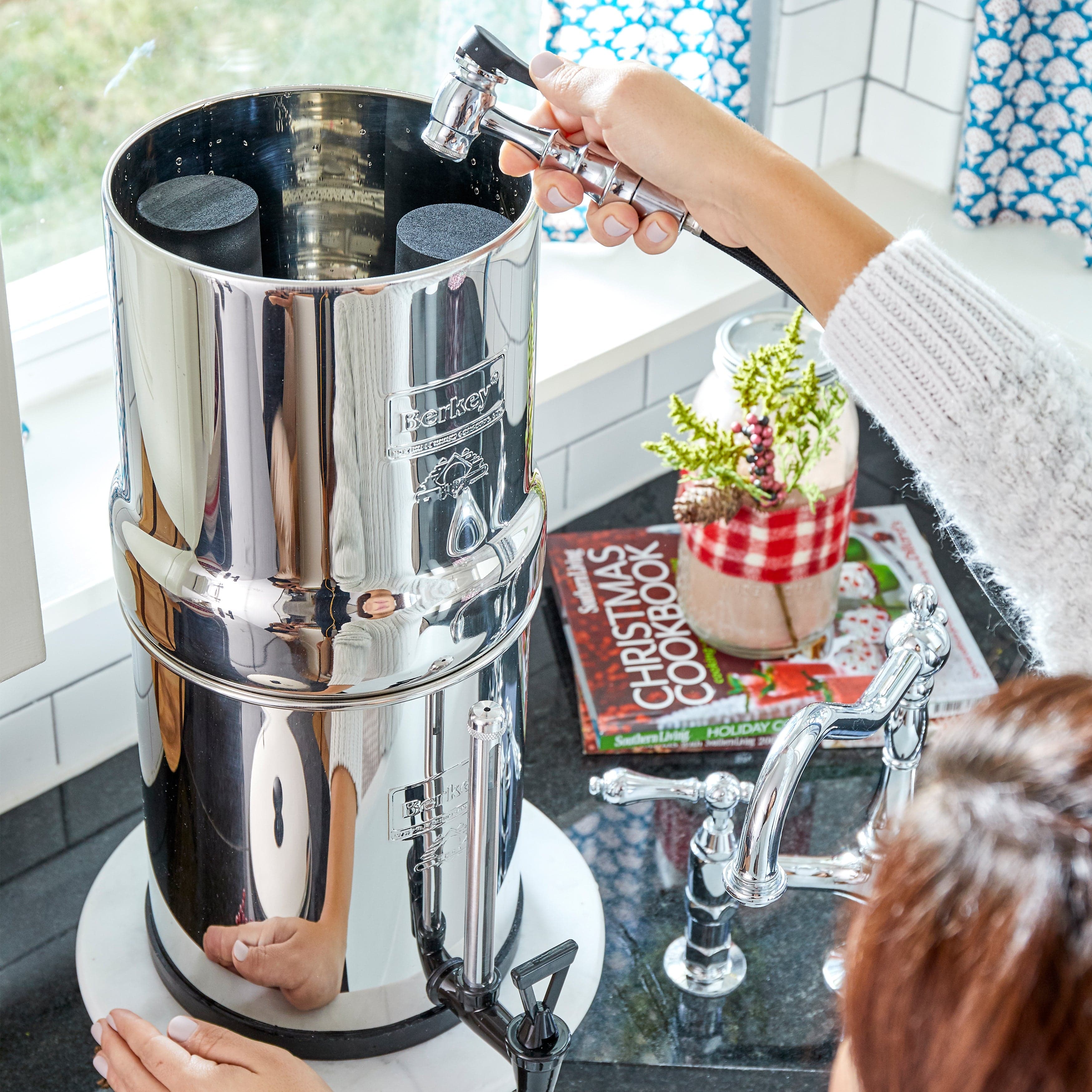 BERKEY SYSTEMS Fontaine berkey filtration Fontaine à eau Impérial Berkey® 17 litres - 2 filtres Black Berkey® - Ref IMP6X2-BB