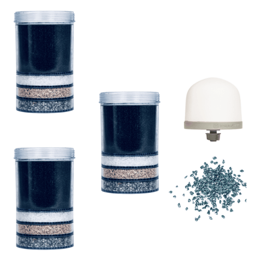 EVA UNITED LTD Cartouches filtres Pack filtration 18 mois - 3x filtres ultimate + 1 ceramique classique +1 recharge mineraux