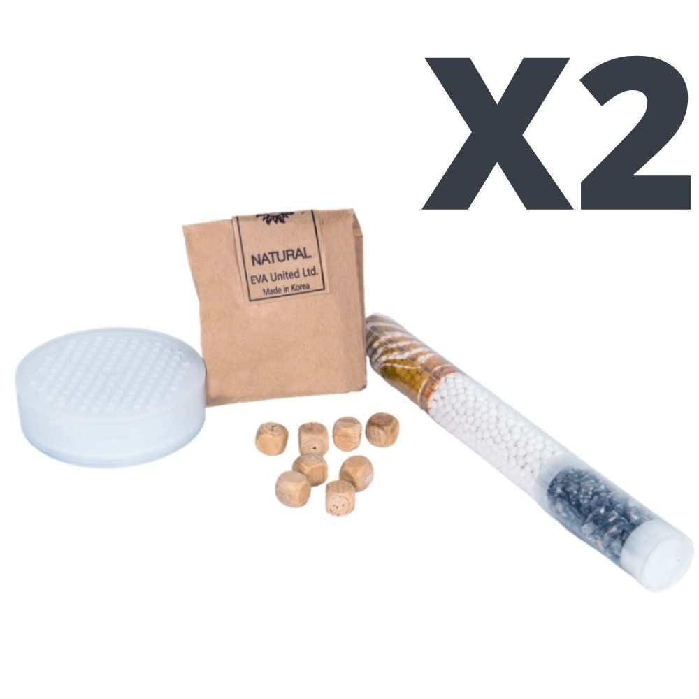 EVA UNITED LTD douche Eva Lot de 2 Recharges - pommeau de douche filtrant EVA