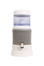 EVA UNITED LTD Eva Duo Wasserbrunnen EVA Bep Brunnen – Glastank, 7 Liter + hellgraue Abdeckung