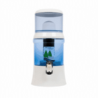 EVA UNITED LTD Eva Duo Wasserbrunnen EVA Bep Brunnen – Glastank, 7 Liter + dunkelgraue Abdeckung