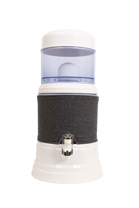 EVA UNITED LTD fontaine à eau eva Duo Fontaine EVA bep - cuve en verre, 7 litres + housse coloris gris foncé