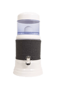 EVA UNITED LTD Eva Duo Wasserbrunnen EVA Bep Brunnen – Glastank, 7 Liter + dunkelgraue Abdeckung