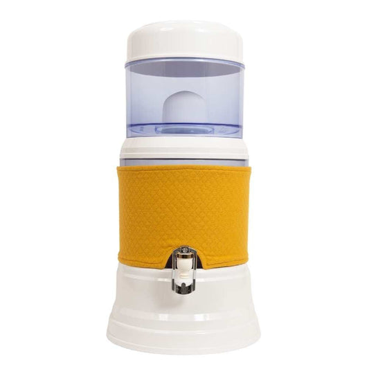 EVA UNITED LTD fontaine à eau eva Duo Fontaine EVA bep - cuve en verre, 7 litres + housse coloris jaune